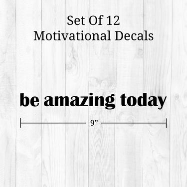 Motivational Mirror Decals
